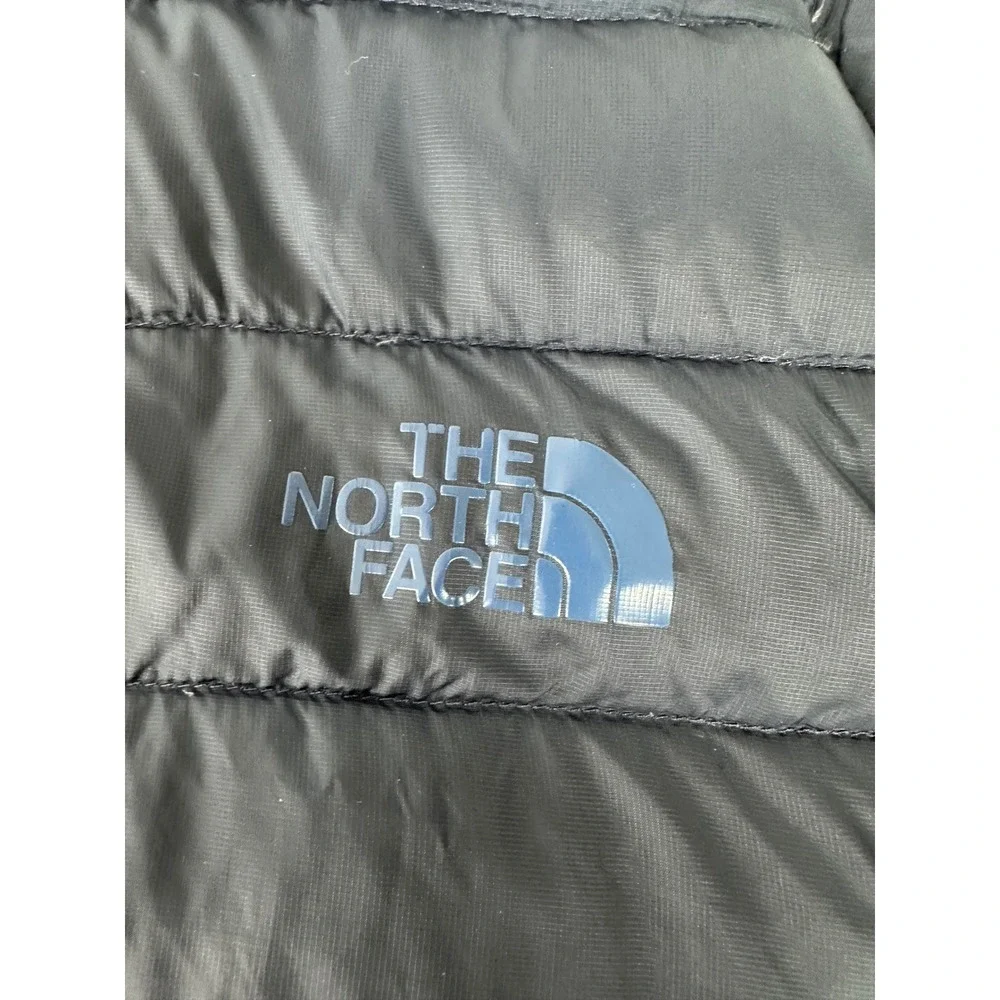 The North Face Mens Navy Blue Puffer Jacket Goose Down Insulated Full Zip M